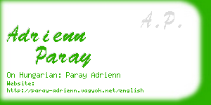 adrienn paray business card